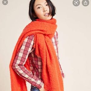 NWOT Anthropologie Carraway Boucle Fringed Scarf